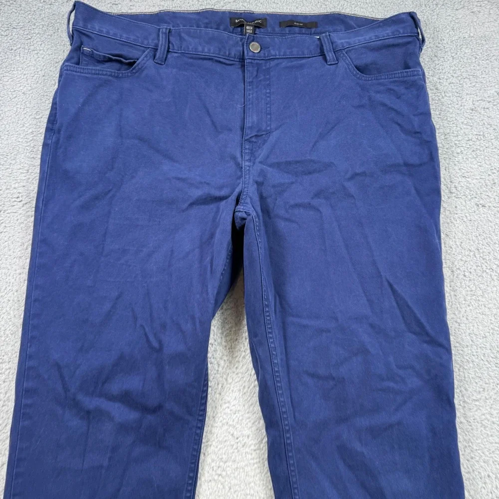 Banana Republic Traveler Slim Fit Blue Chinos Pants Mens‎ 40x33 Cotton Blend